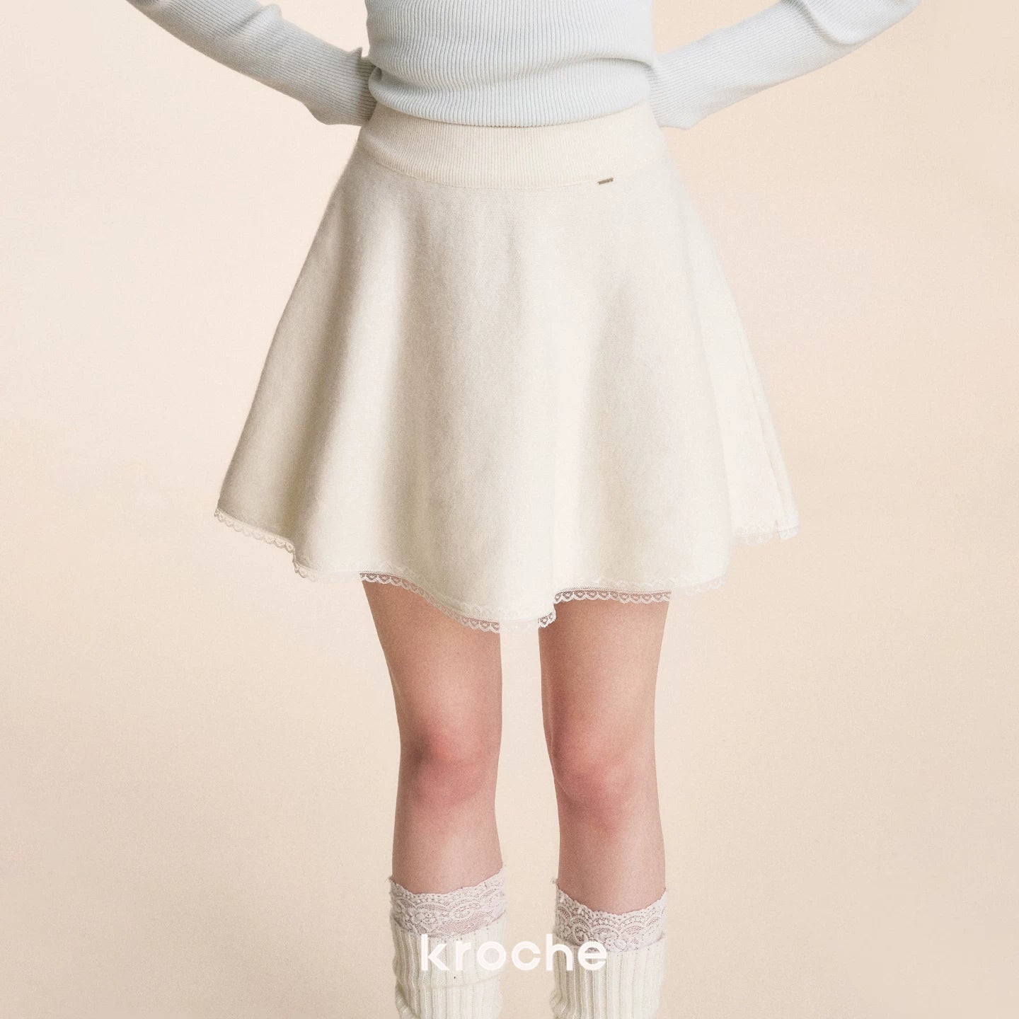 Lace A-Line Mini Skirt