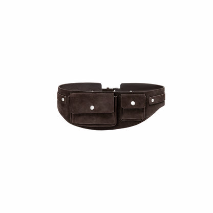 Suede Utility Waist Belt Bag