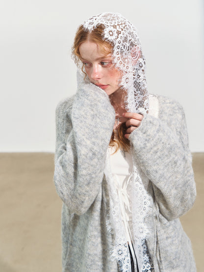White Lace Patchwork Blouse