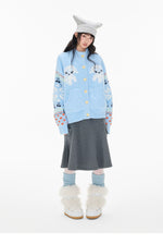 Fair Isle Sheep Knit Cardigan
