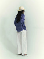 Drawstring Pocket Plaid Shirt