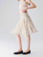 Lyocell Polka Dot Skirt