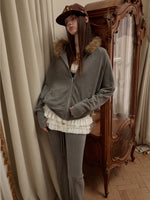 Studded Batwing Hoodie Set