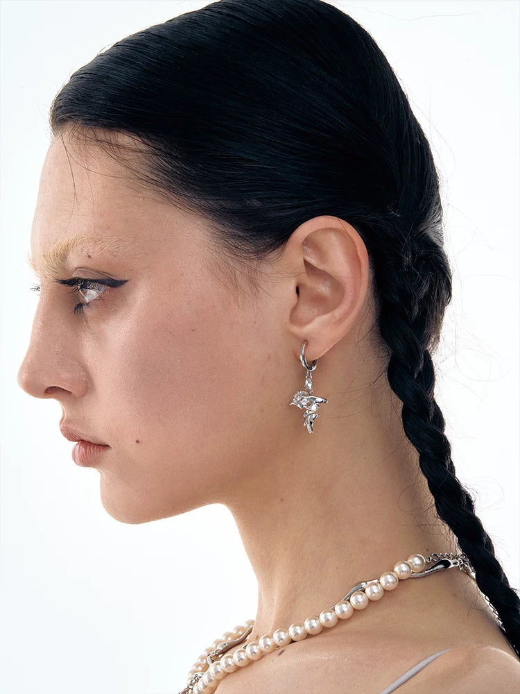 Geometric Cross Earrings