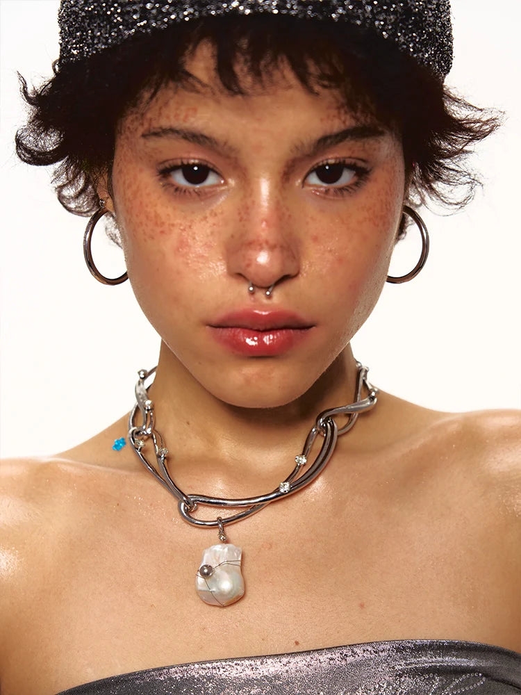 Natural Baroque Pearl Necklace