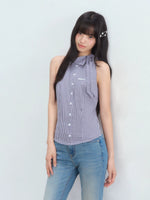 Vintage Plaid Halter Top