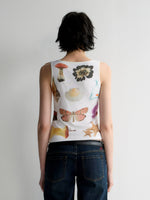 Lyocell Fun Print Short Sleeveless Tank Top