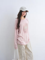 Horse Print Raglan Sleeve T-shirt