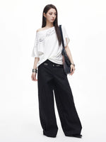 Off Shoulder Graphic Tee