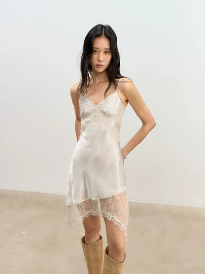 Lace Trim Slip Dress