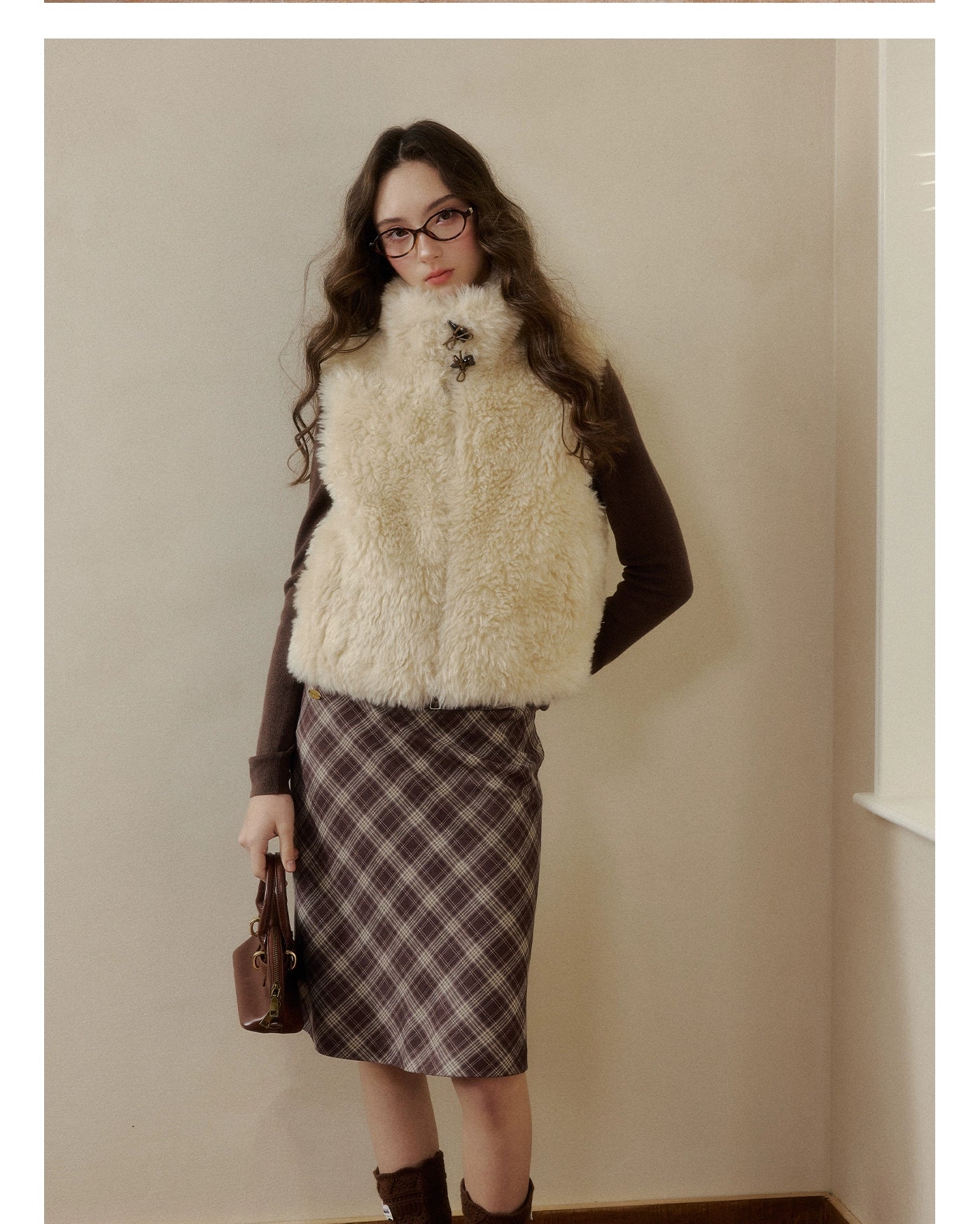 Pink Reversible Faux Fur Vest