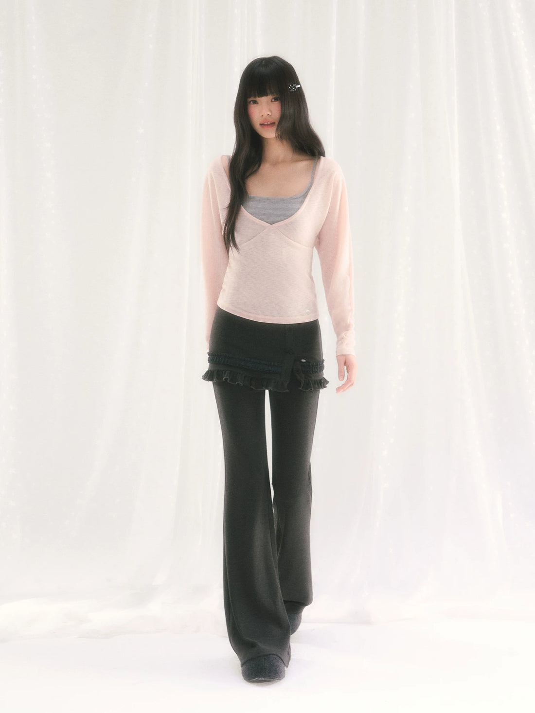 Pink Layered Top Set