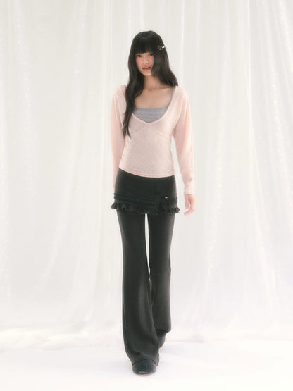 Pink Layered Top Set