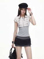 Leopard Vest Cami Set