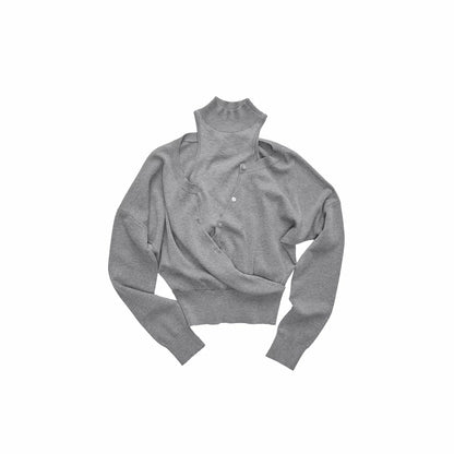 Acetate Cashmere Layered Cardigan