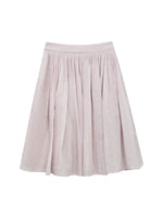 Purple Polka Dot Midi Skirt