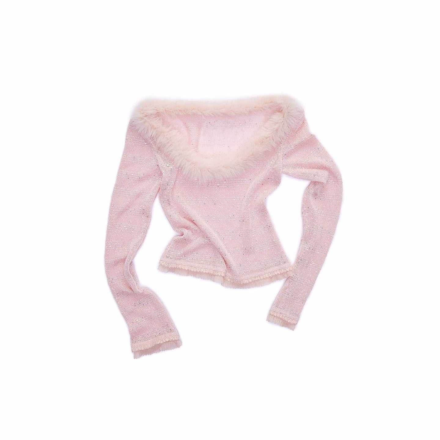 Sequin Trim Knit Top