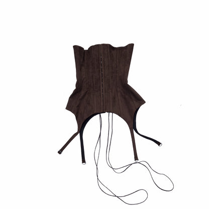 Suede Garter Corset Belt