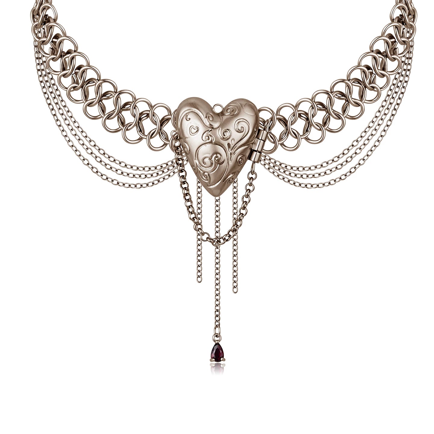 Vintage Heart Pendant Necklace