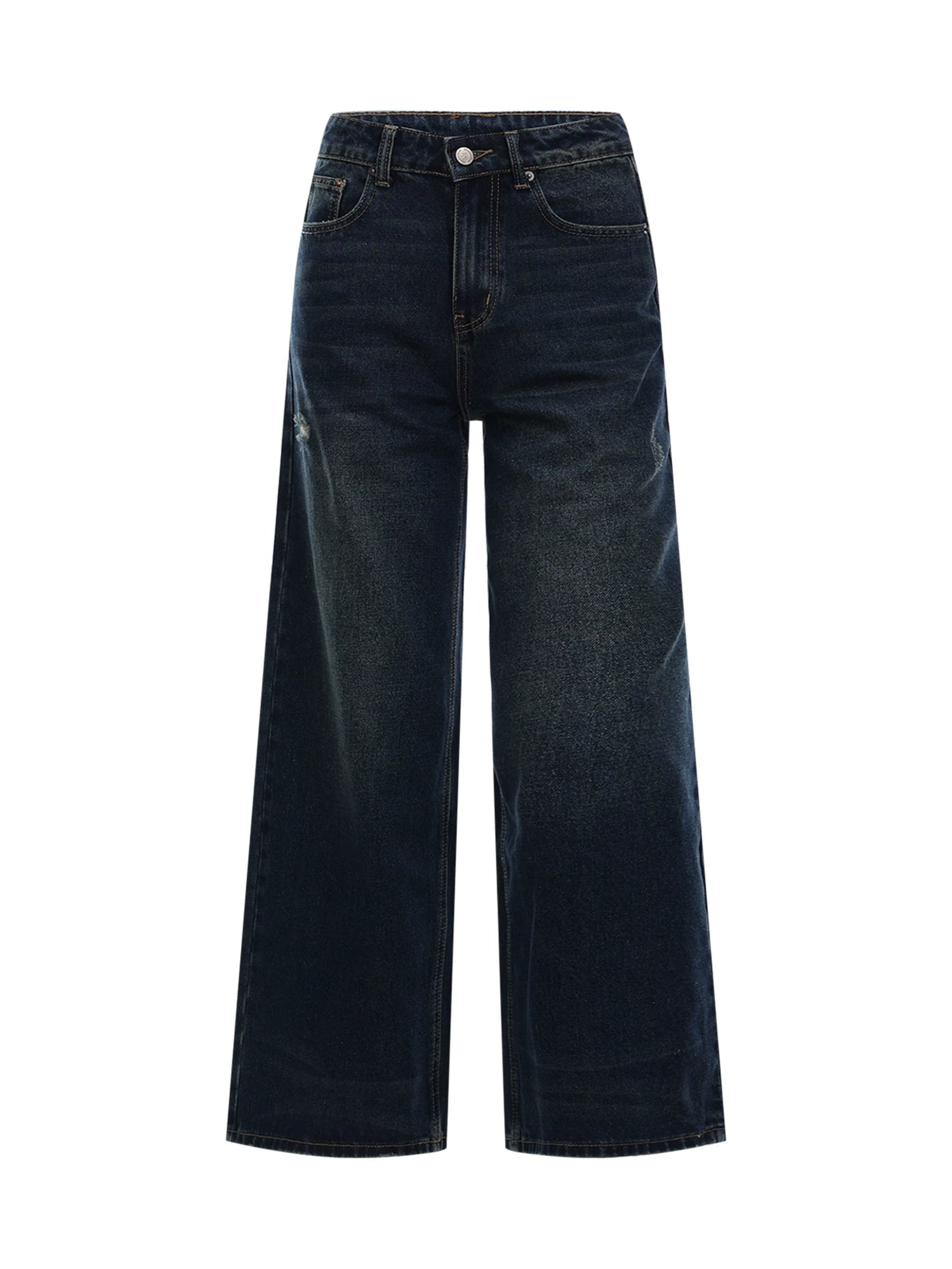 Vintage Straight Wide-Leg Jeans