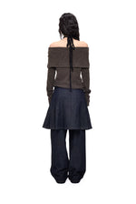 Napoleon Off-Shoulder Knit Sweater