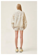 Ancient Myth Metallic Skin Embroidered Athletic Shorts