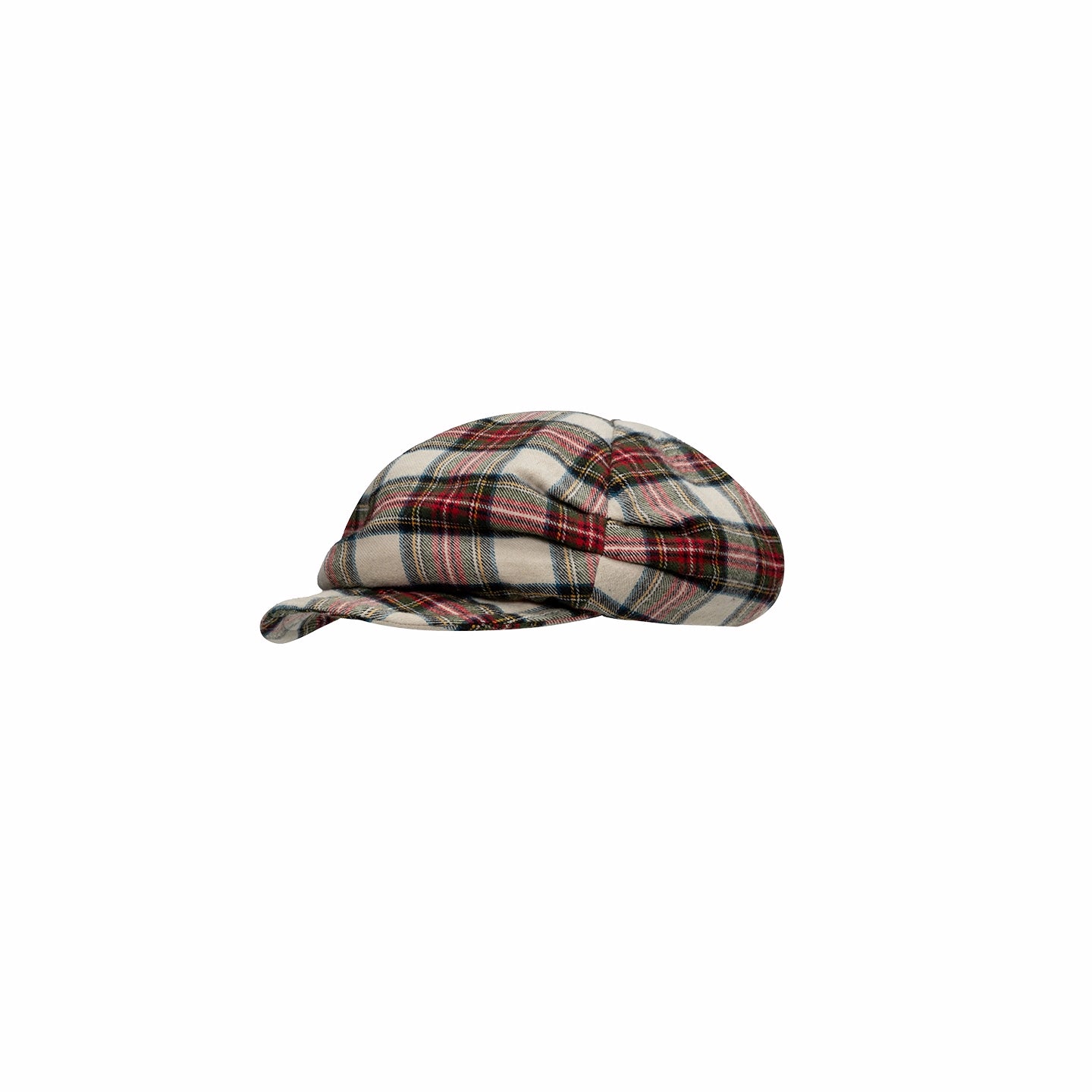 Vintage Check Newsboy Cap