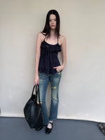 Lace Panel Acetate Camisole
