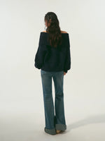 Cutout Shoulder Sweater