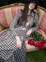Plaid Ruffle Shirt & Skirt Set