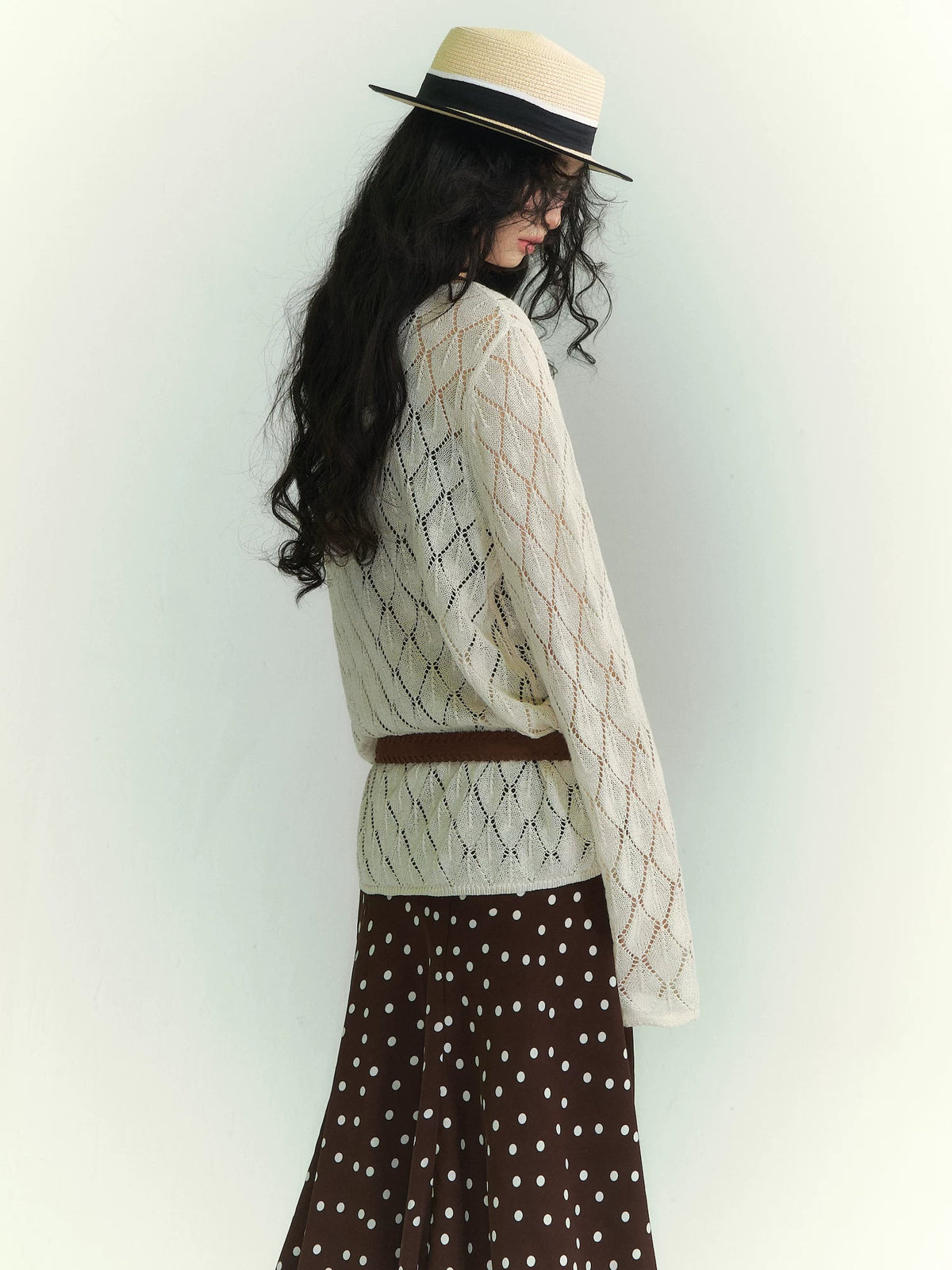 Washi Knit Cutout Top
