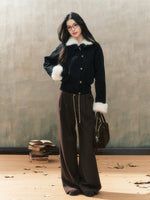 Black Patchwork Slim Jacket