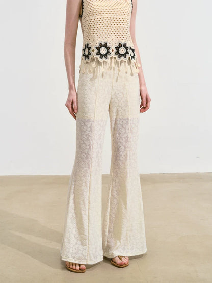 Strappy Ruffled Sexy Top &amp; Pants Set