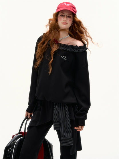 Striped Slouchy Hoodie Set