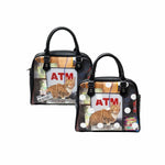 Classic Cat & Dog Boston Handbag