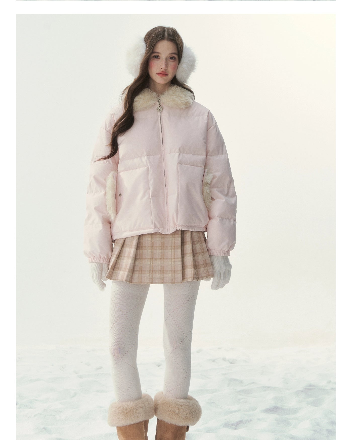 Reversible Fair Isle Down Jacket