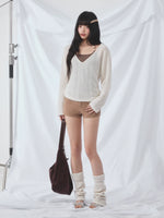 Beaded Cami Knit Set