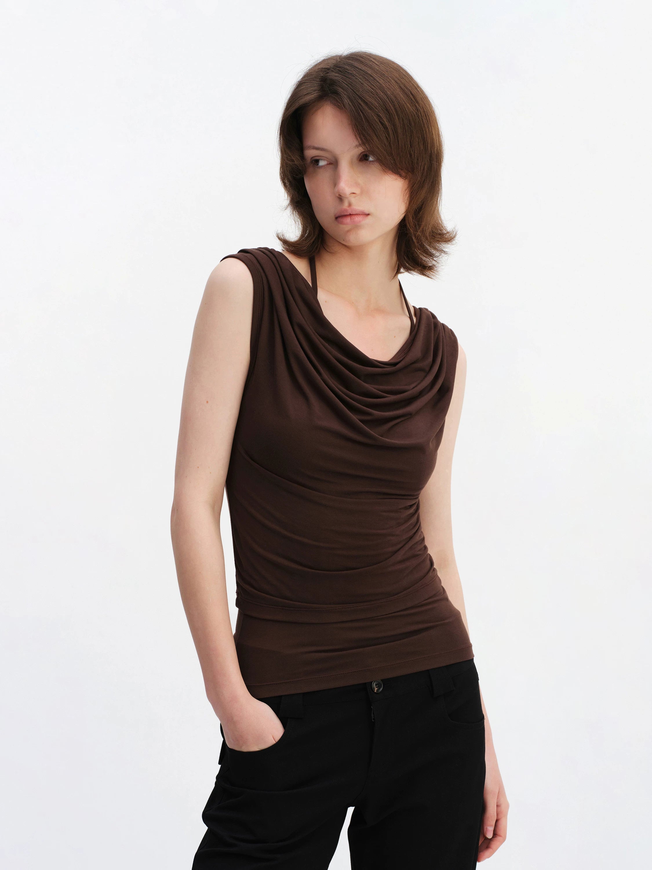 Modal Multi-Way Draped Tee