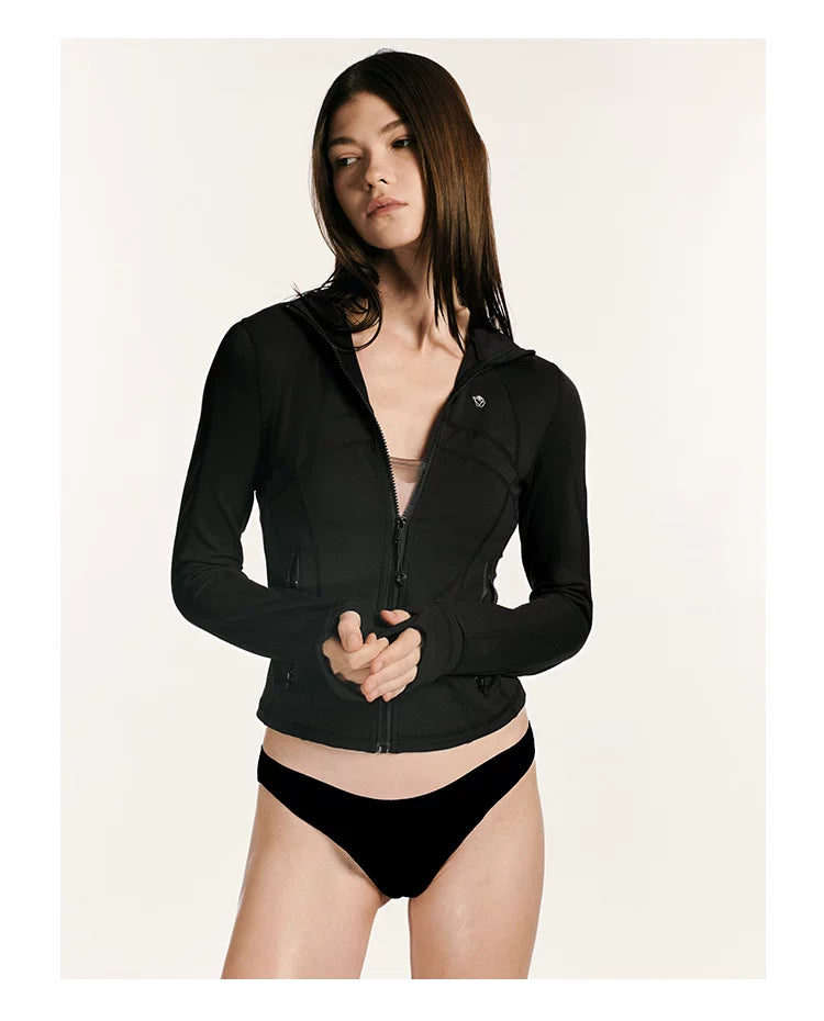 Quick-Dry Stretch Cropped Jacket
