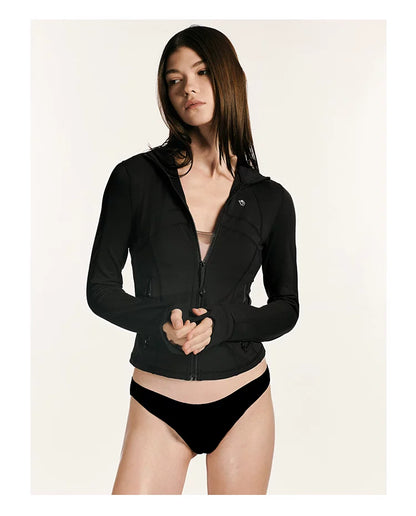 Quick-Dry Stretch Cropped Jacket