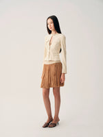 Cutout Suede Cropped Jacket
