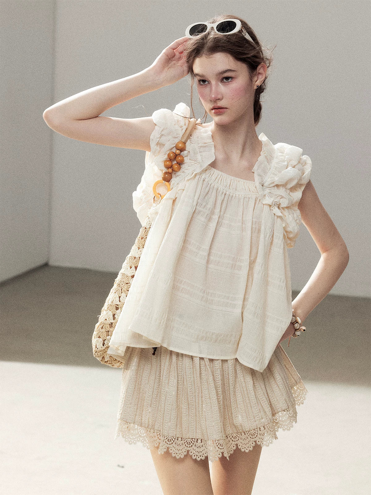French Puff Sleeve Top