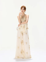 Embroidered Halter Top & Pants Set