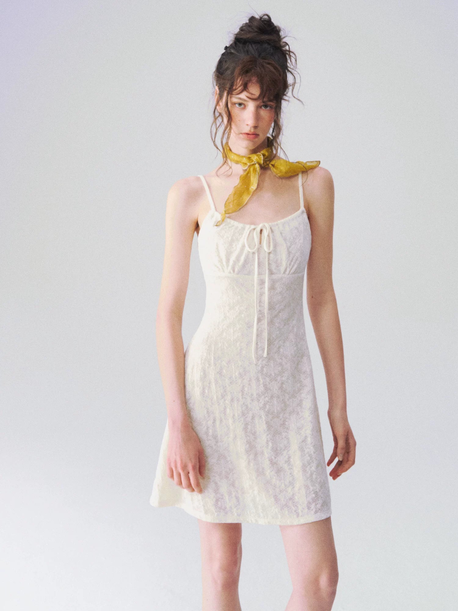 Jacquard Texture Slip Dress