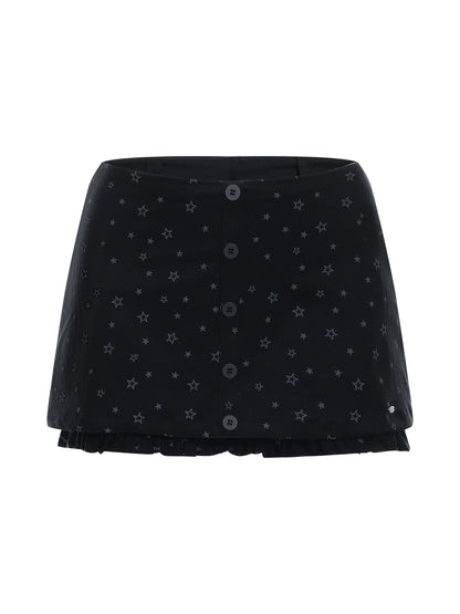 Star Ruffle Mini Skirt
