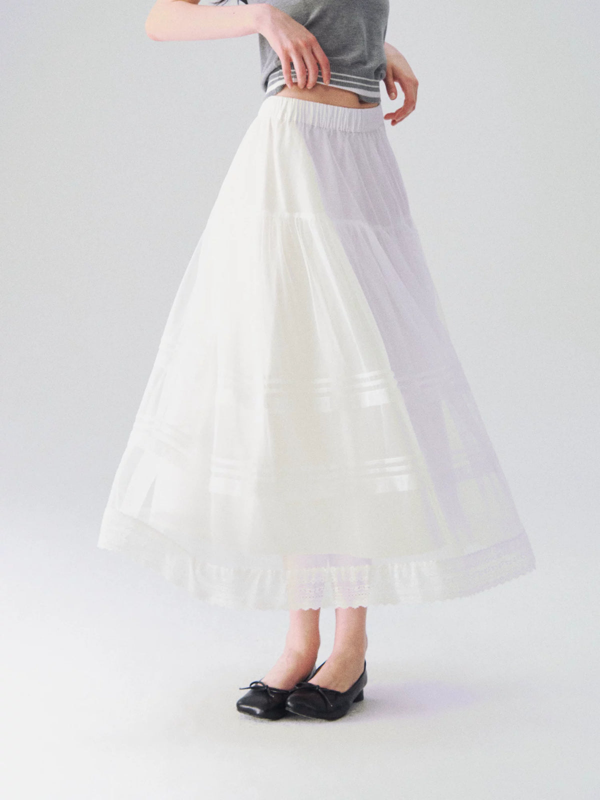 Feather Tulle Skirt