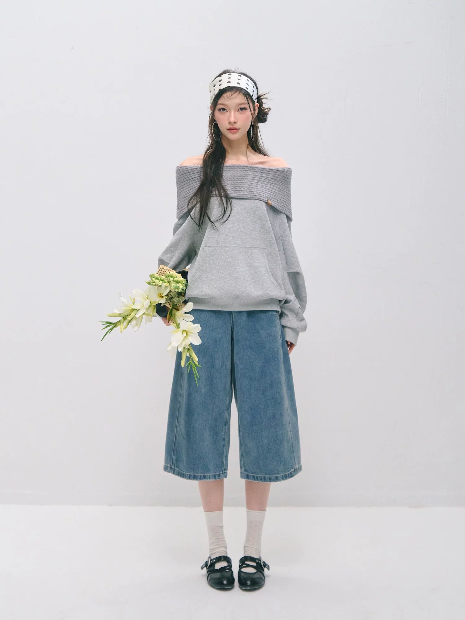 Deconstructed Wide Leg Shorts