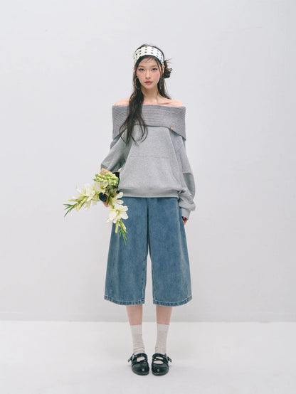 Deconstructed Wide Leg Shorts
