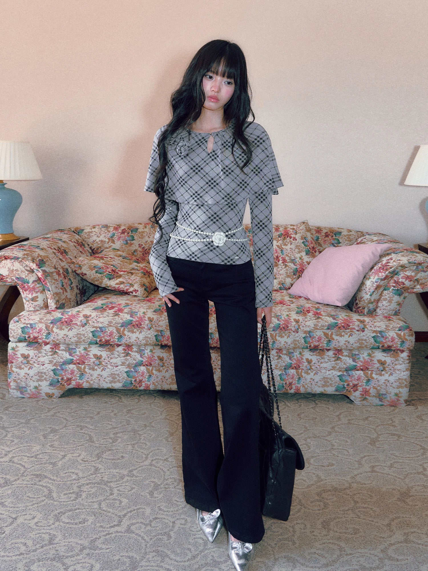Plaid Cape Top