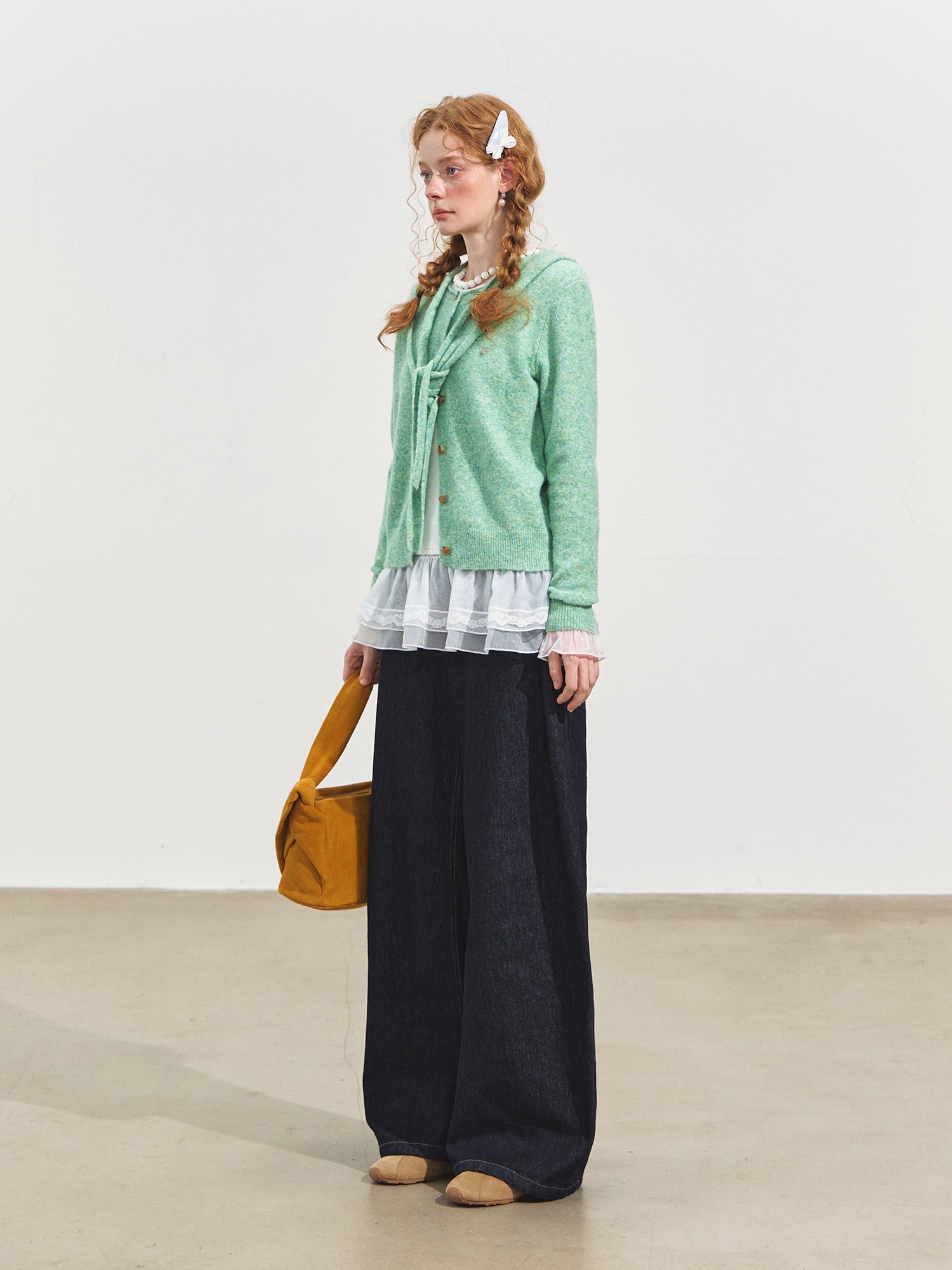 Hooded Shawl Edge Cardigan